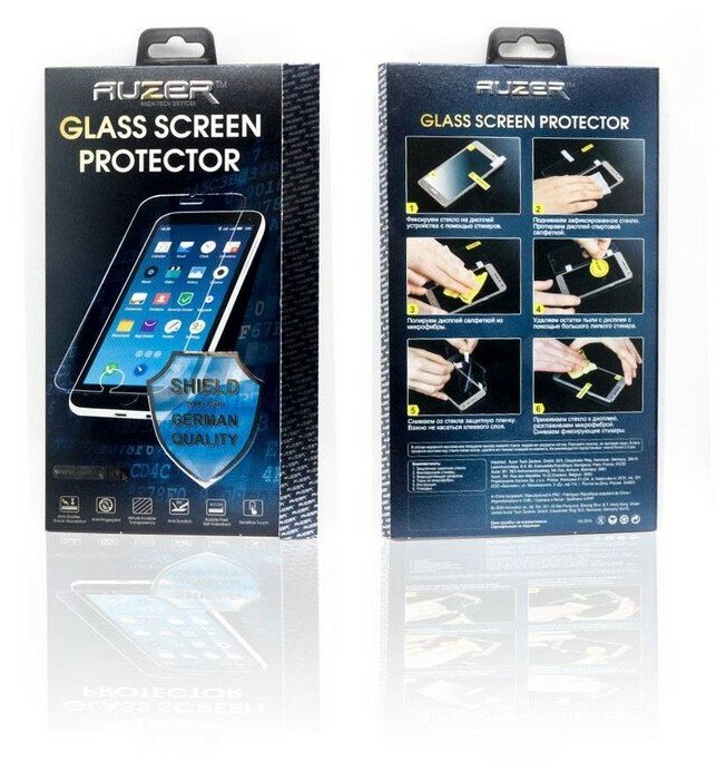 Защитное стекло для iPhone 7/8 plus Auzer AG3-AIPB8BK (black) задняя сторона