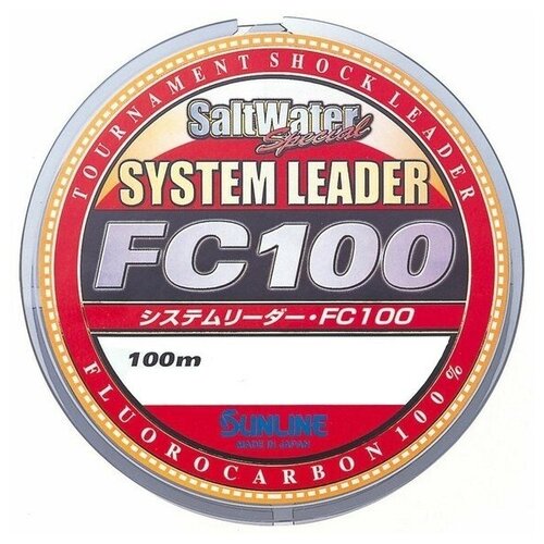 фото Флюорокарбоновая леска sunline system leader fc100 natural clear 0.78 мм 100 м 32.5 кг
