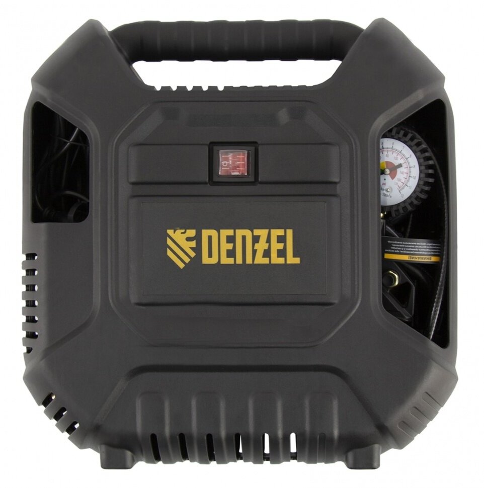 Компрессор воздушный автомобильный поршневой Denzel DL1100 11 кВт 180 л/мин с набором аксессуаров 58005