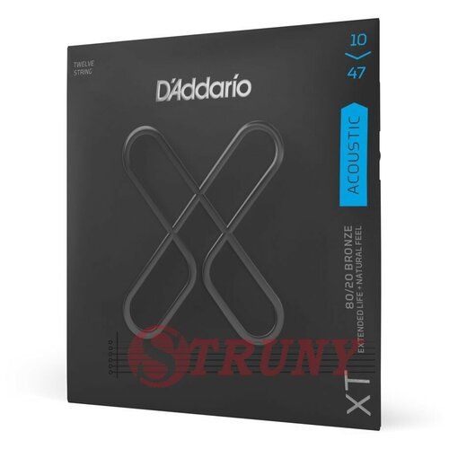 D'Addario XTABR1047-12 струны для 12-струнной акустической гитары, 12-56