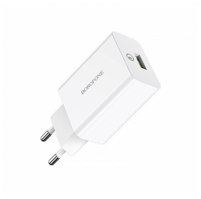 Сетевое зарядное устройство 1USB 3.0A QC3.0 18W быстрая зарядка Borofone BA21A White