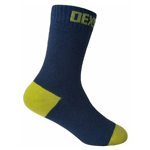 Водонепроницаемые носки детские DexShell Ultra Thin Children Socks S (16-18 см), черный/желтый