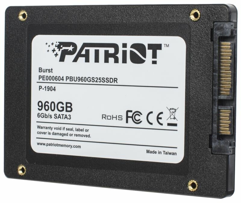 SSD накопитель PATRIOT Burst Elite 960ГБ, 2.5", SATA III - фото №14