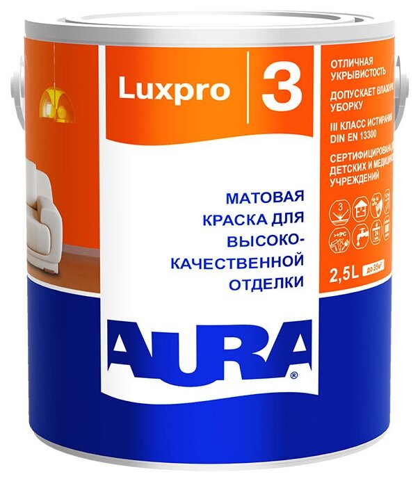 Краска латексная Aura LuxPro 3