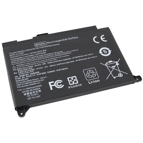 Аккумулятор для ноутбука HP (BP02XL) Pavilion 15-AU, 15-AW 3900mah lmdtk new laptop battery for hp pavilion pc 15 au000 series tpn q175 q172 15 au156tx bp02xl hstnn lb7h hstnn ub7b