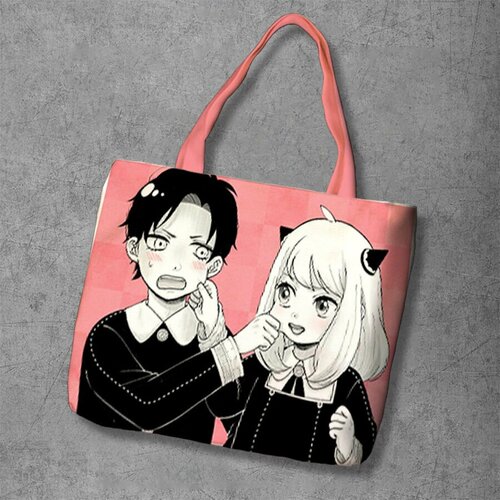 фото Сумка шоппер anime dakimakura, фактура рельефная, мультиколор