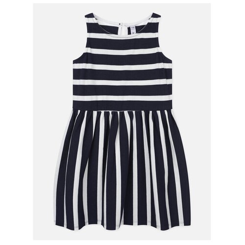 фото Платье playtoday размер 122, белый/синий