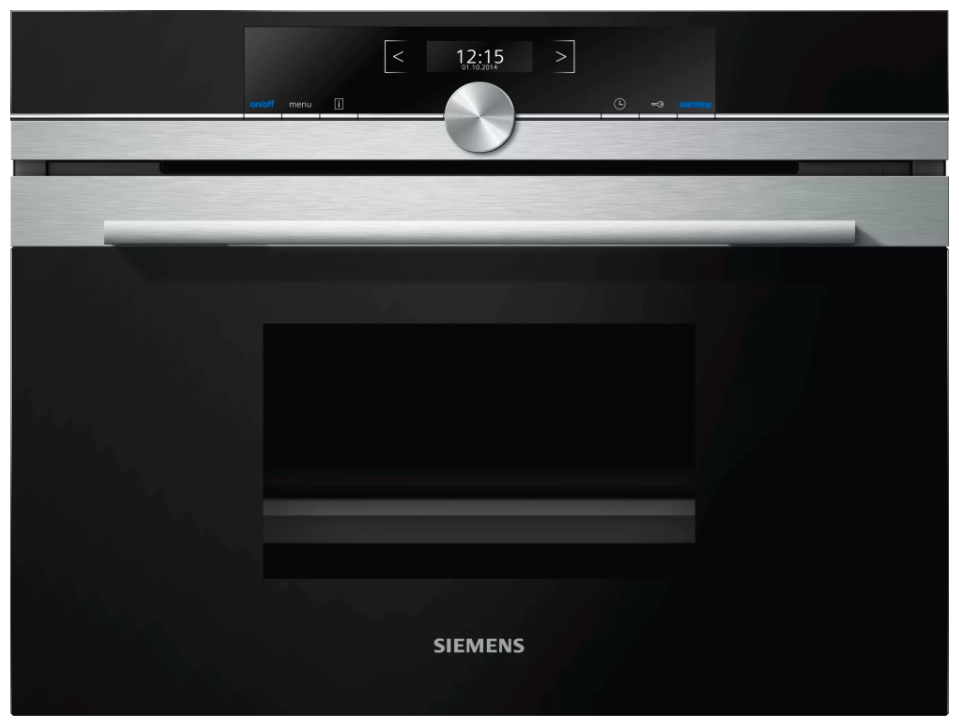 Пароварка Siemens iQ700 CD634GAS0, черный/серебристый