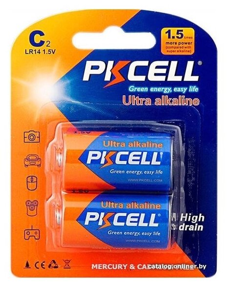 Батарейка PKCELL Ultra Digital Alkaline C/LR14