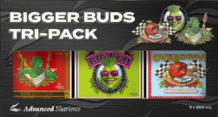 Набор удобрений Advanced Nutrients Bigger Buds Tri-Pack, стимуляторы цветения, добавки для роста и развития