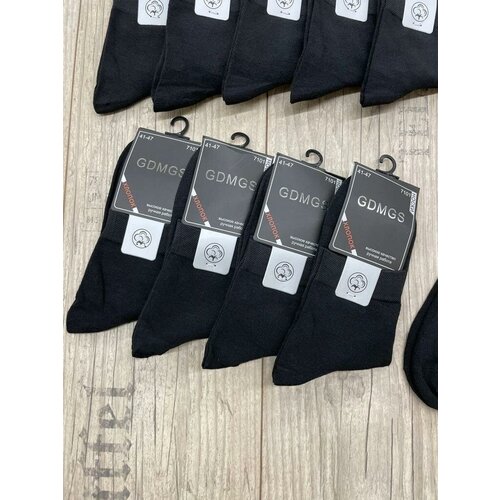 фото Мужские носки черные хлопок, размер 41-47, 5 пар turkan