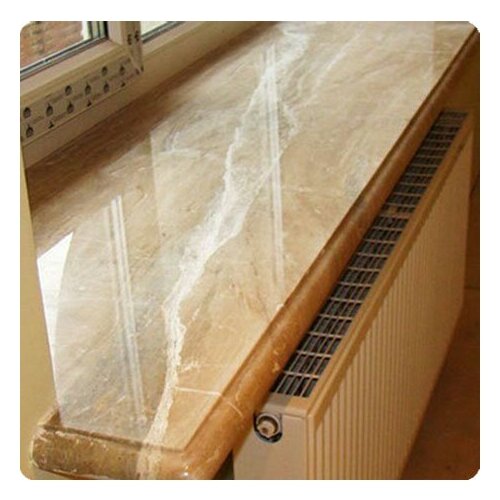 Подоконник из мрамора, Цвет Коричневый (300мм*1600мм)