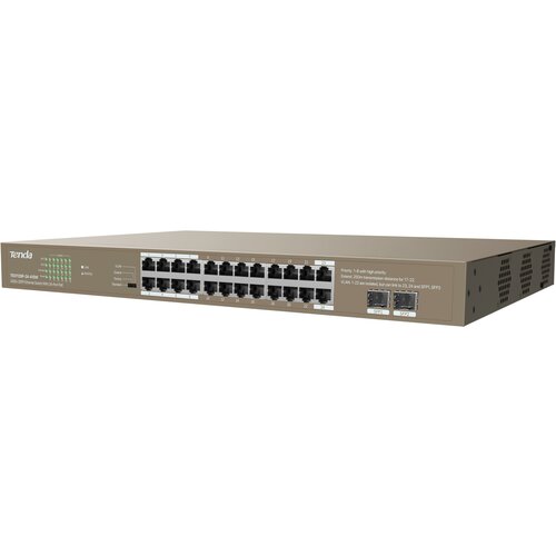 Коммутатор 24PORT 4POE TEG1126P-24-410W TENDA коммутатор 24port 4poe teg1124p 24 250w tenda teg1124p 24 250w