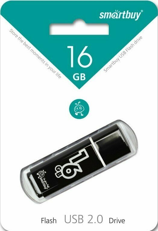 USB флеш накопитель 8 Gb SmartBuy Glossy Black SB8GBGS-K