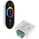 Ecola Контроллер Ecola для RGB ленты, 12 – 24 В, 18 А, пульт ДУ, чёрный - изображение