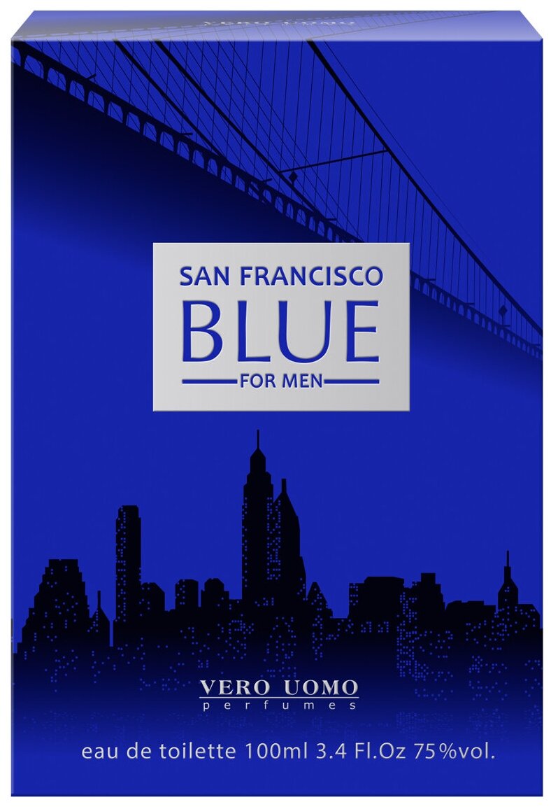 RM San Francisco Blue, Сан-Франциско Блю, парфюмерия мужская, косметика для мужчин, духи, парфюм мужской, мужская, цитрусовый, мятный, дыня, пряный