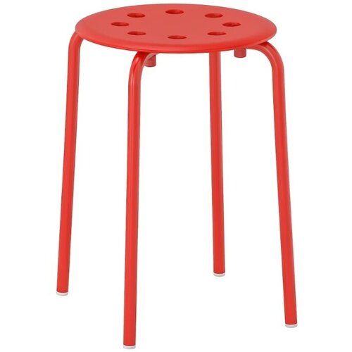 Табурет, красный 45 СМ IKEA MARIUS мариус