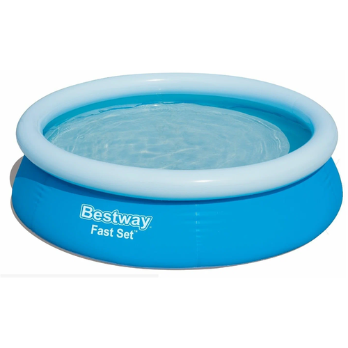 бассейн bestway 57241 с надувным бортом 152х38 477л Бассейн Bestway/надувной бассейн круглый с диаметром 183см/бассейн с надувным бортом/голубой