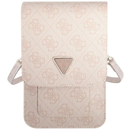 Сумка Guess Wallet Bag 4G Big with Triangle logo для смартфонов, розовая