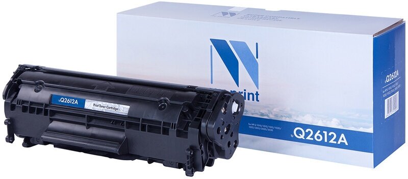 Картридж совм. NV Print Q2612A (№12A) черный для HP LJ 1010/1012/1015/1018/1020/1022/3015/ (2000стр.)