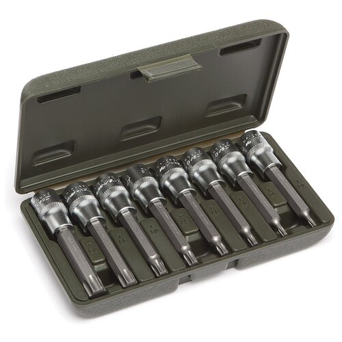 фото Набор торцевых головок со вставками дело техники 624298, 8 предм., черный