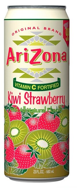 Напиток Arizona Kiwi Strawberry 0,68л - фотография № 4