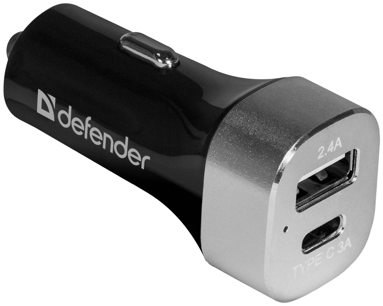 Автомобильное ЗУ Defender 1 порт USB + TypeC, 5V / 5.4A (UCG-01) (83569)