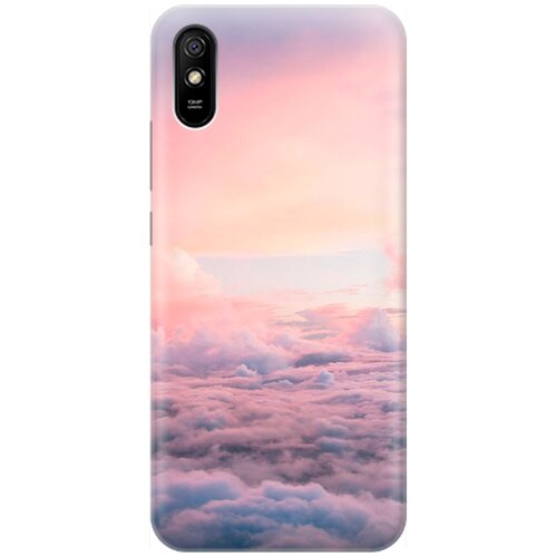 фото Силиконовый чехол на xiaomi redmi 9a / сяоми редми 9а с принтом "высоко над облаками" gosso