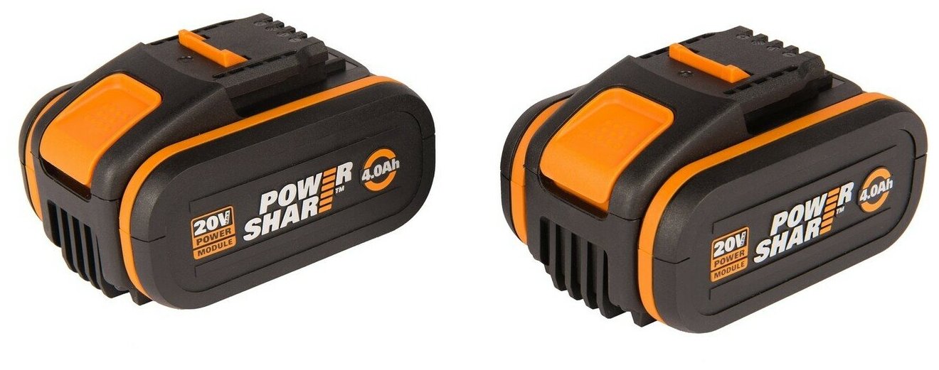 Комплект Worx WA3553.2: 2 аккумулятора WORX WA3553, 4 А*ч, 20 В