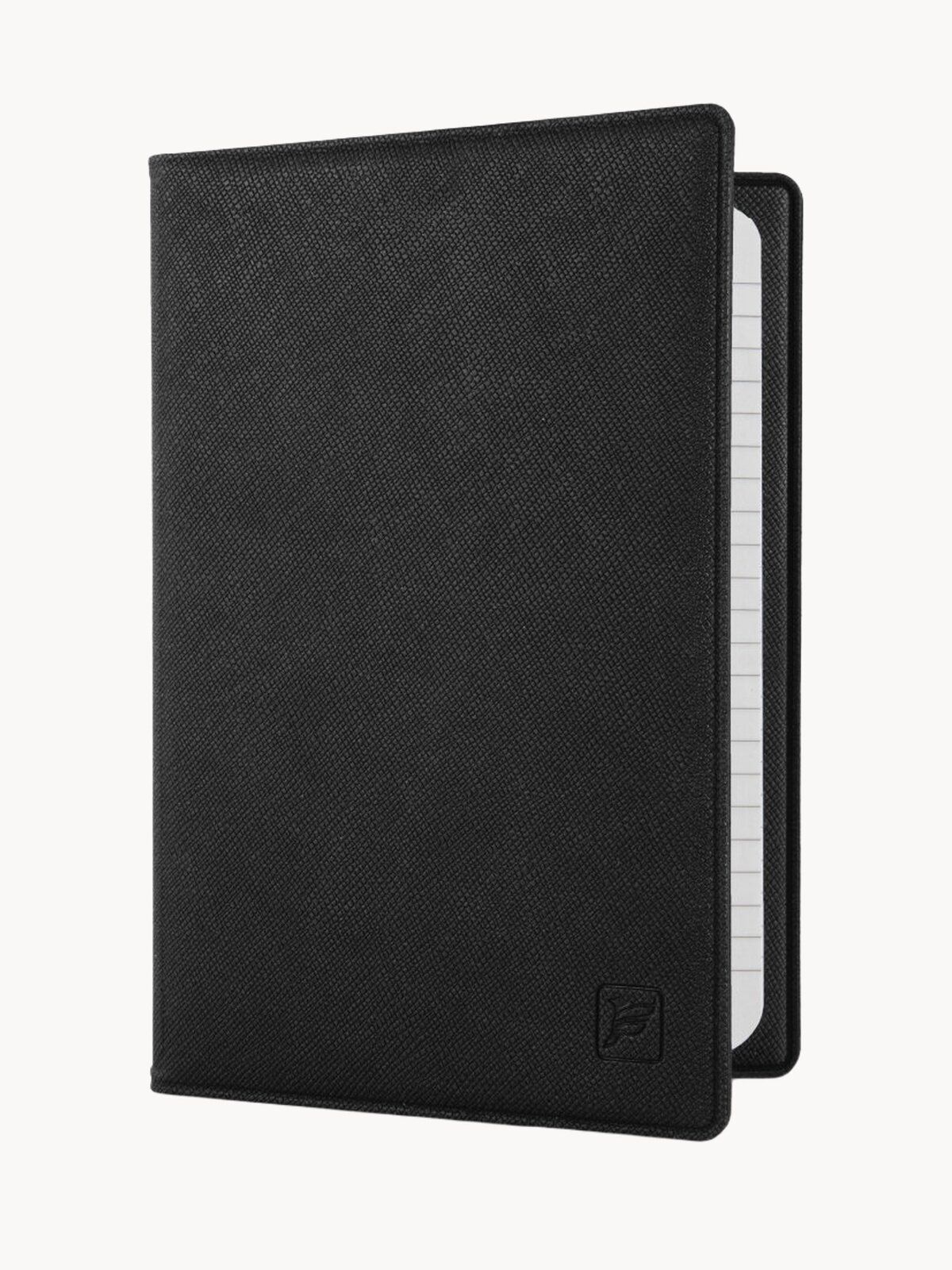 Записная книжка формата A6 из экокожи 14х10 см, цвет черный