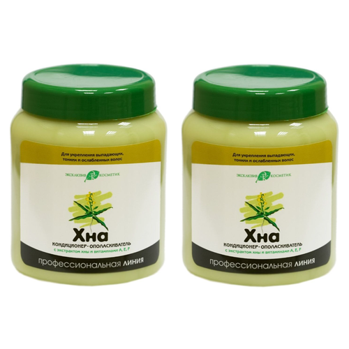 Кондиционер-ополаскиватель Эксклюзивкосметик-М Хна с витаминными комплексами, 500 мл, 2 шт.