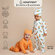 Комплект комбинезонов (слипов) детских с шапочкой Amarobaby Nature, горошек/леоп...