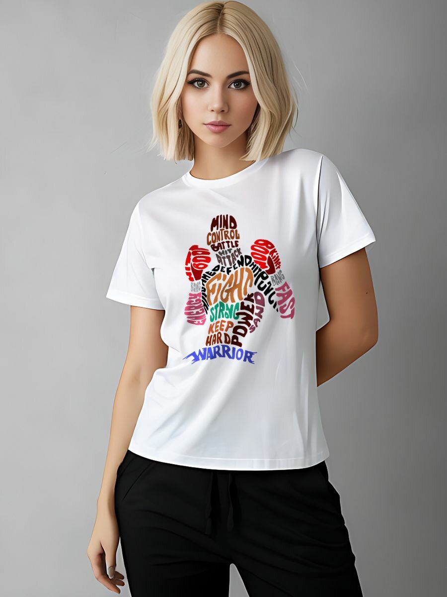 Футболка Printech размер S (40-42) белый