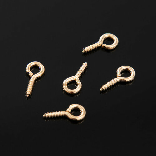 Держатель для кулона винтовой СМ-936 набор 10 шт 120501 см цвет золото 242₽