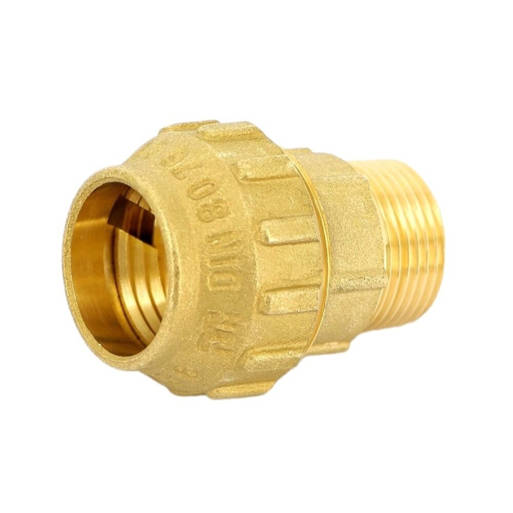 Муфта ПНД Tiemme компрессионная переходная 20х1/2 НР(ш) латунь