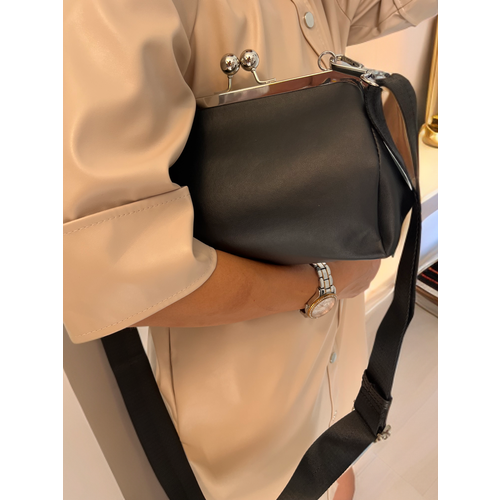 Сумка кросс-боди WoW Zina, фактура матовая, гладкая, черный