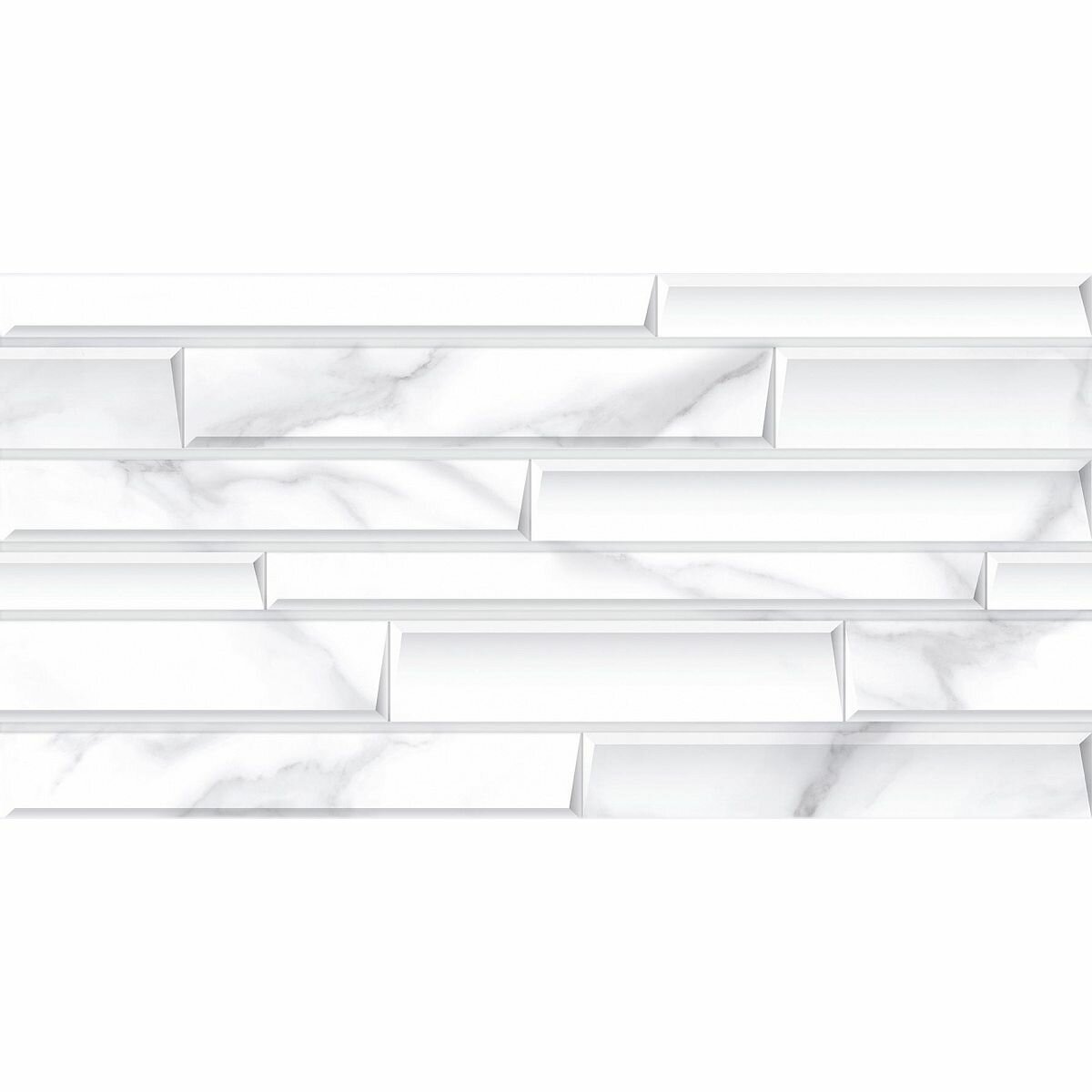 Настенная плитка Керлайф (Kerlife) Calacatta Bianco Bricks Rel. 315х63 см (925818) (1.59 м2)