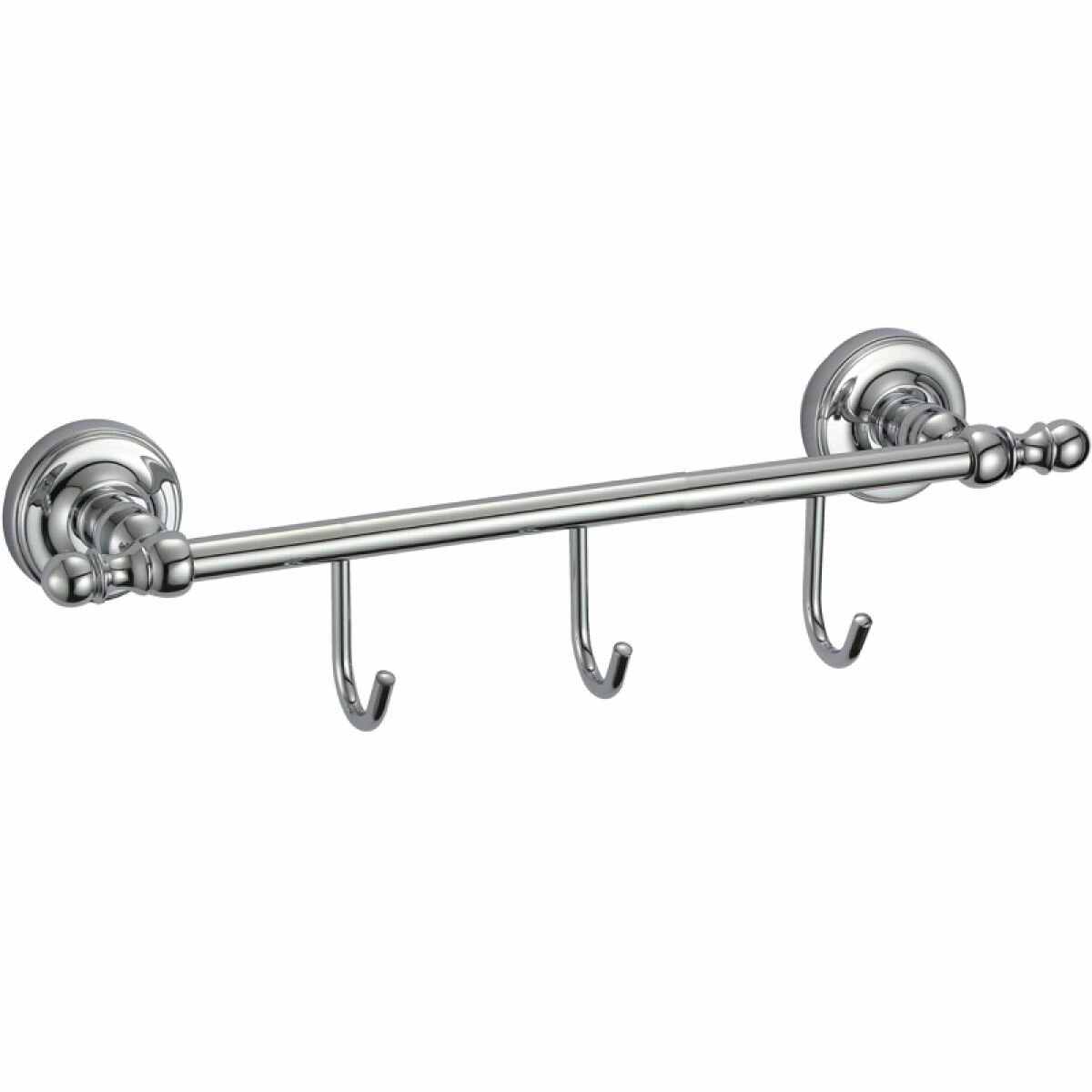 Планка с тремя крючками GANZER 31073 Хром