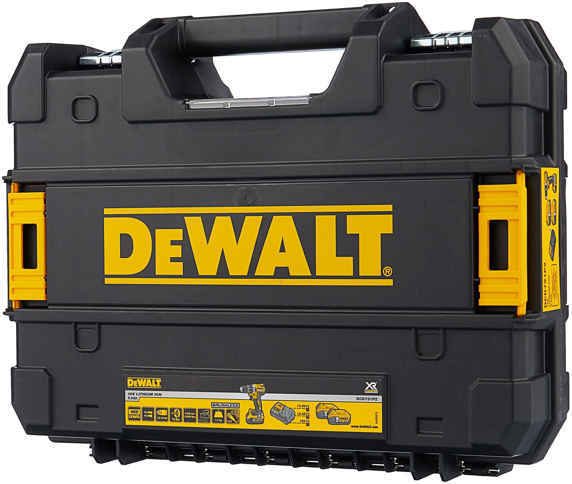 Аккумуляторная дрель-шуруповерт DeWALT DCD791P2 — фото 1