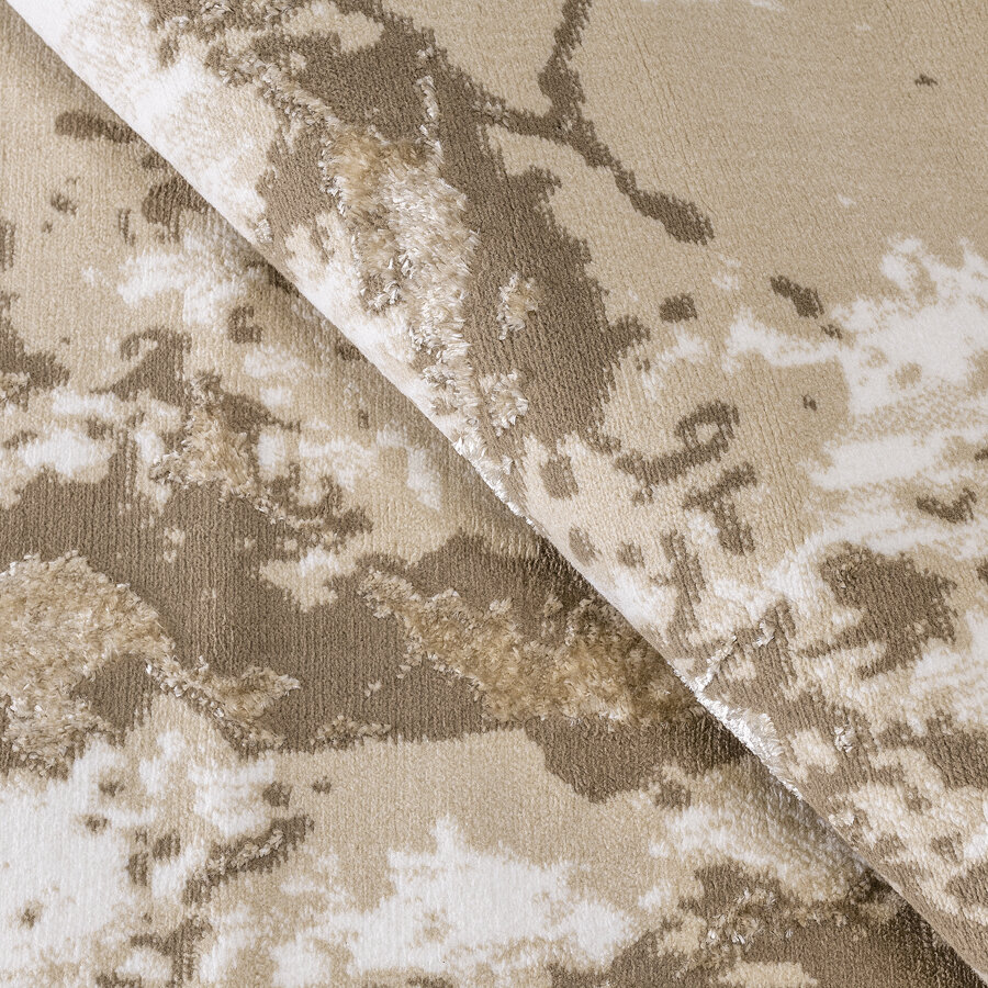 Ковер Турецкий Nord дизайн 10465A цвет BEIGE / BEIGE Овал 1.6x2.3м