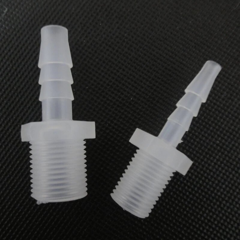 Фитинги Для Системы Полива 5 шт. Пластиковые прямые фитинги G1/8 G1/4 G3/8, 4.8mm, 1/4