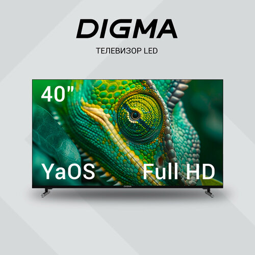 Телевизор Digma Яндекс ТВ DM-LED40SBB33 40 LED FULL HD YaOS черный 21238₽