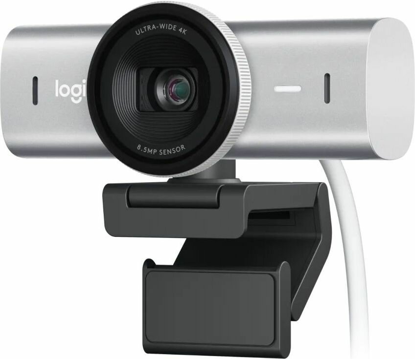 Logitech MX Brio 4K Веб-камера с микрофоном, светло-серая