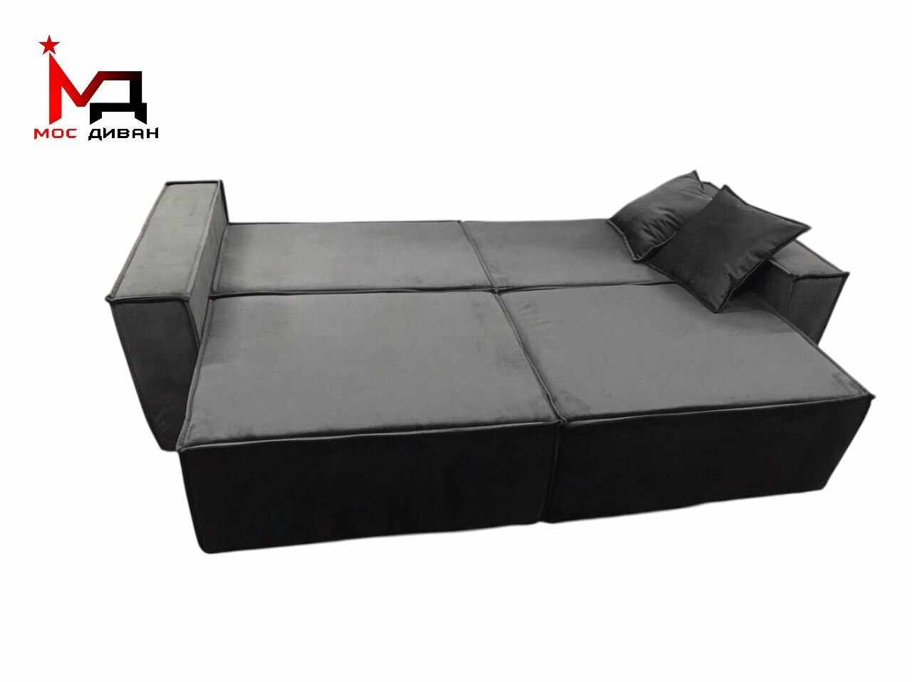 Диван Loft прямой 240x159 см с ящиками, механизм трансформации, стильный и удобный элемент для компактных пространств — фото 1