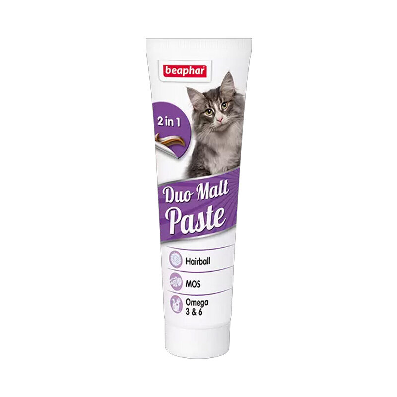 Паста для выведения шерсти для кошек Beaphar Duo Malt Paste, 100 г