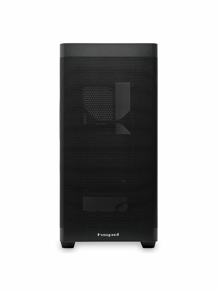 Корпус для ПК без БП и вентилятора HSPD M740 Black (M740-TGBK) — фото 1