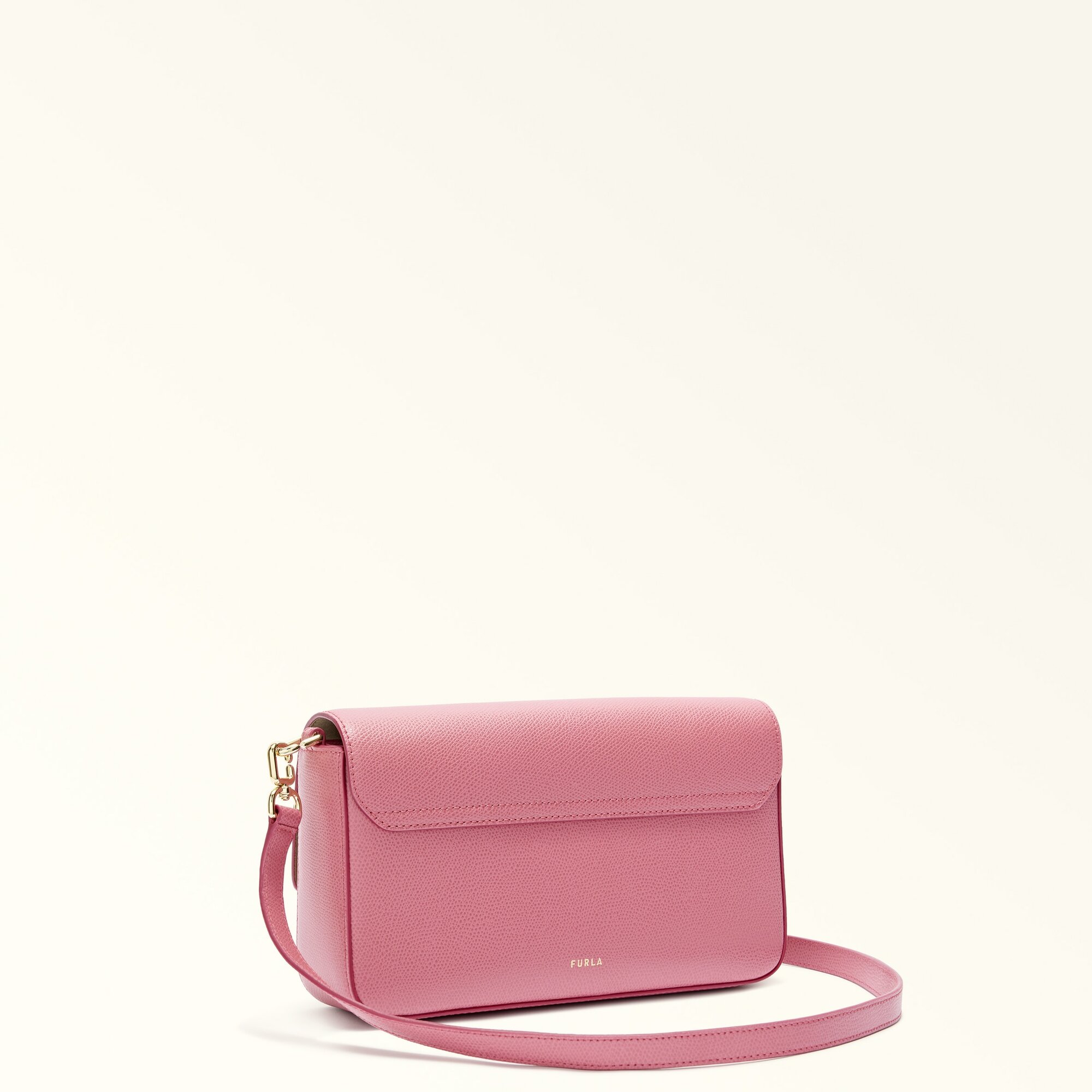 Сумка FURLA FURLA IRIDE S CROSSBODY, фактура зернистая, розовый — фото 1