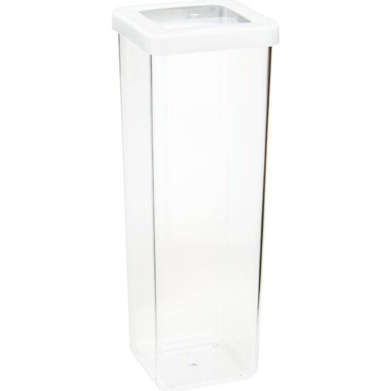 Емкость Idea для сыпучих продуктов степ 1 9л 10х10х28см М 1294 Белый