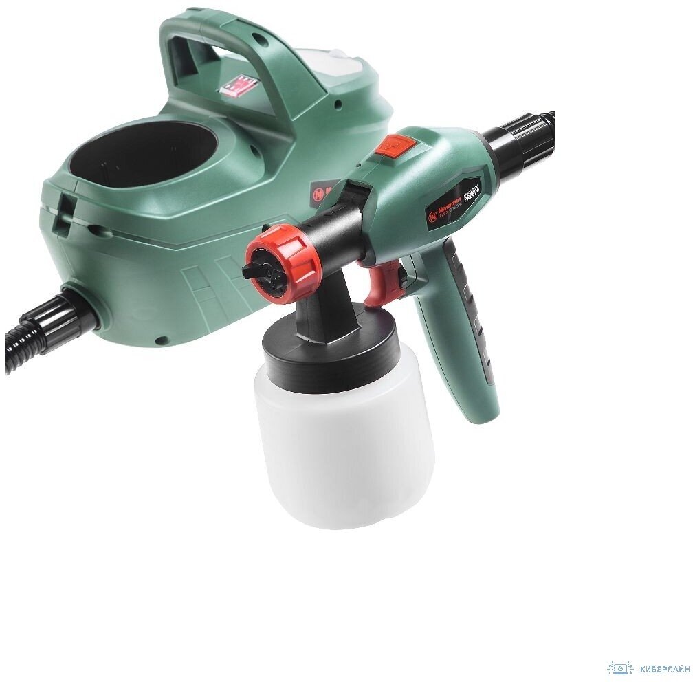 Краскопульт Hammer PRZ600 600Вт 0-800мл/мин 800мл бак вязкость до 100 DIN