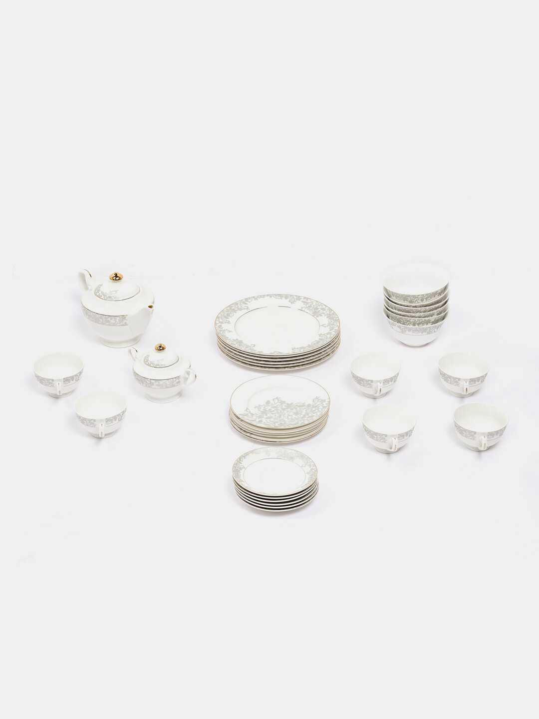 Столовый сервиз на 6 персон PEARL ANTICA 34 PCS (W220042-0) высококачественного фарфора